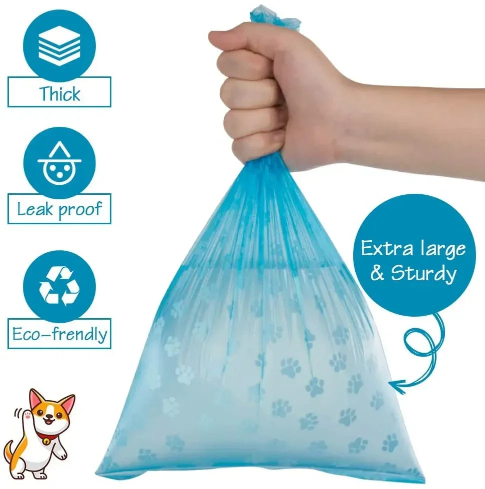 Pet Poop Bag Solid Color Printed Pet Garbage Bag Clean Poop Bag Dog