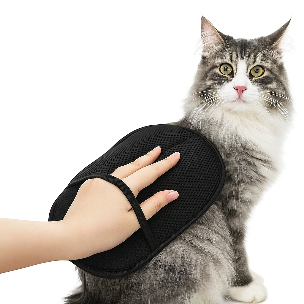 Electrostatic Pet Hair Removal & Grooming Glove