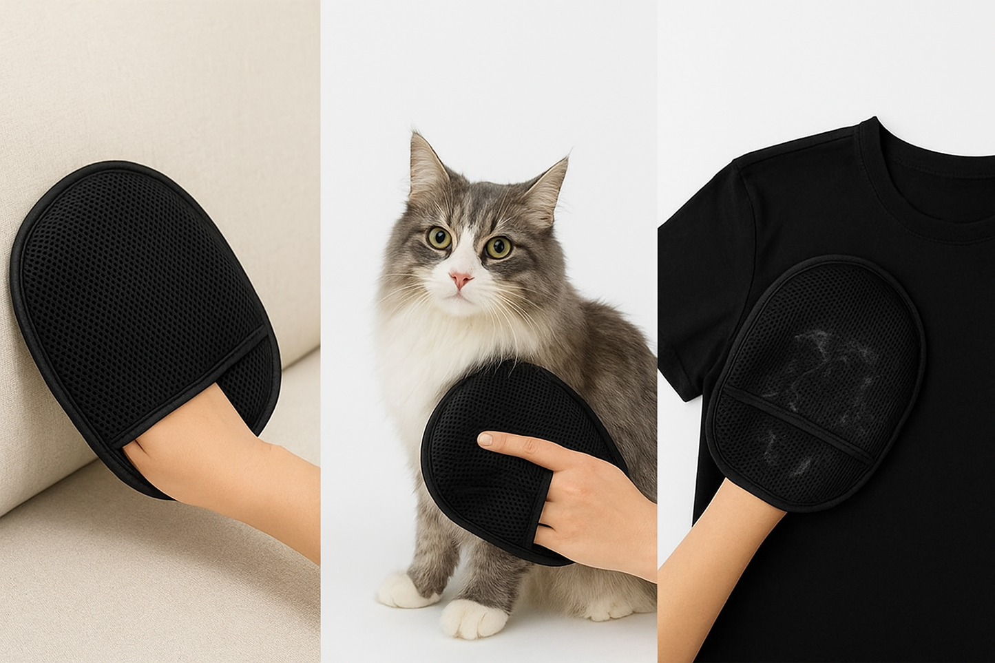 Electrostatic Pet Hair Removal & Grooming Glove