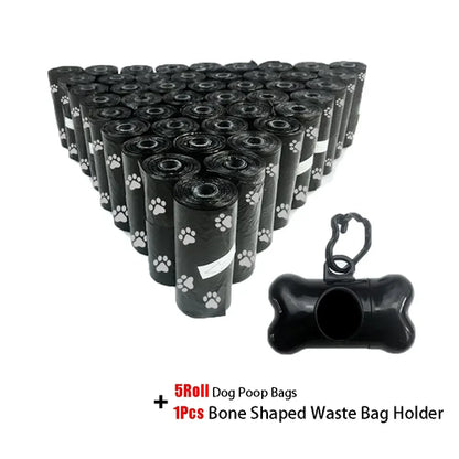 Pet Poop Bag Solid Color Printed Pet Garbage Bag Clean Poop Bag Dog