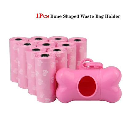 Pet Poop Bag Solid Color Printed Pet Garbage Bag Clean Poop Bag Dog