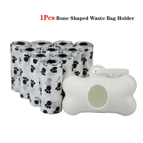 Pet Poop Bag Solid Color Printed Pet Garbage Bag Clean Poop Bag Dog