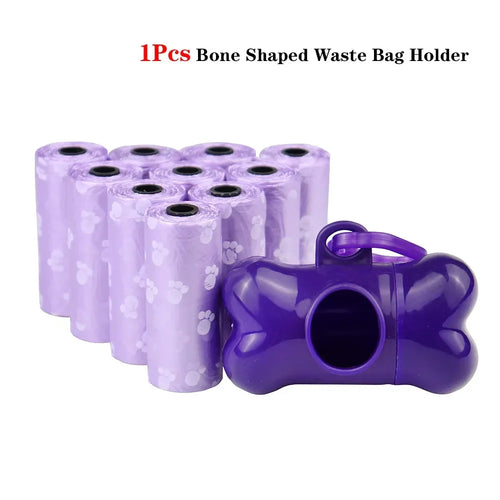 Pet Poop Bag Solid Color Printed Pet Garbage Bag Clean Poop Bag Dog