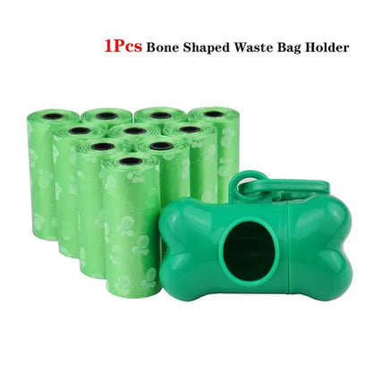 Pet Poop Bag Solid Color Printed Pet Garbage Bag Clean Poop Bag Dog